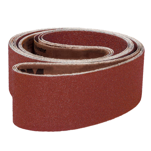 KP222, Antistatic Aluminum Oxide, Paper Backed, Cost-Effective Abrasive Belts for Softwood and Hardwood Finishing, Grits #24 - #400