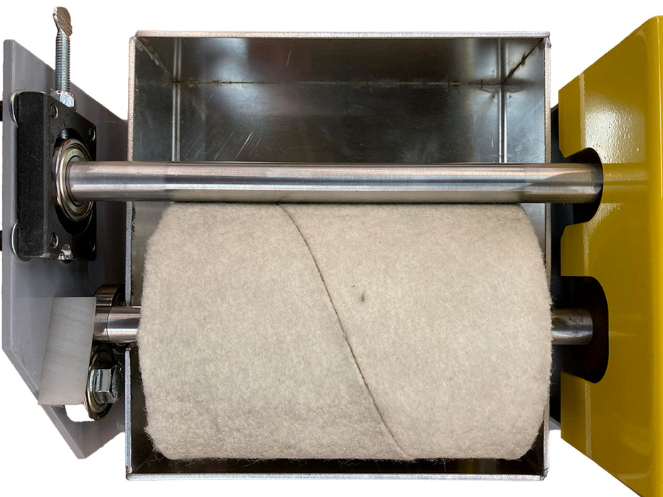 JLT #312A Roller Spreader - Electric Driven 6" Wide Felt Glue Roll Tabletop Unit