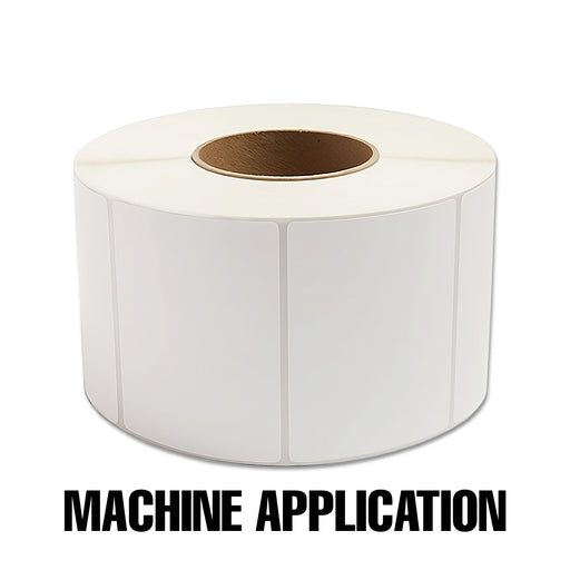 4" x 3" Ultra Removable Adhesive Printer Labels for Machine Applications - 2000 Labels Per Roll, 4 Pack Roll