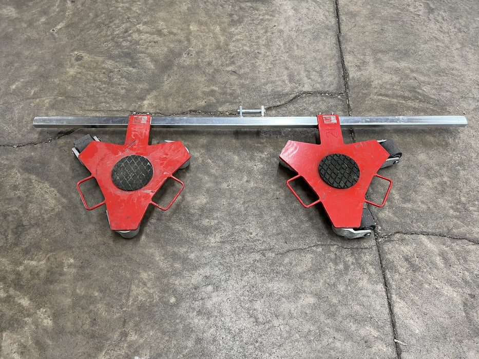 Used GKS 3-Point Rotating Skate/Dolly System Accessory Kit with 3 RL2 Dollies, IN STOCK