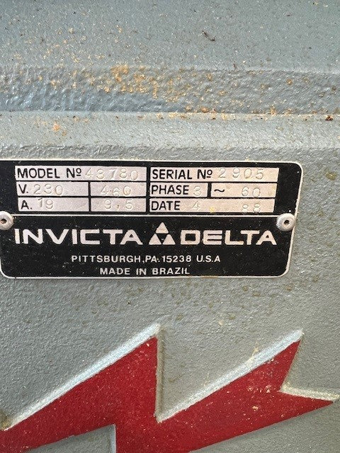 Used Invicta Delta RS-15 Shaper