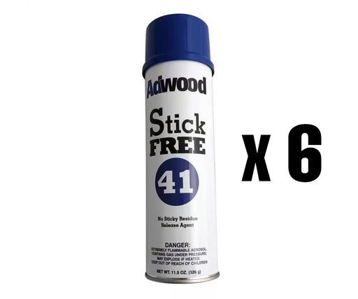 Stick Free 41 Glue Release 11.5 fl. Oz Spray Cans - 6 Pack Case