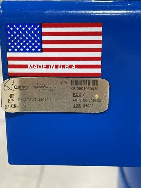 Used Quincy QT5 Air Compressor, 5HP
