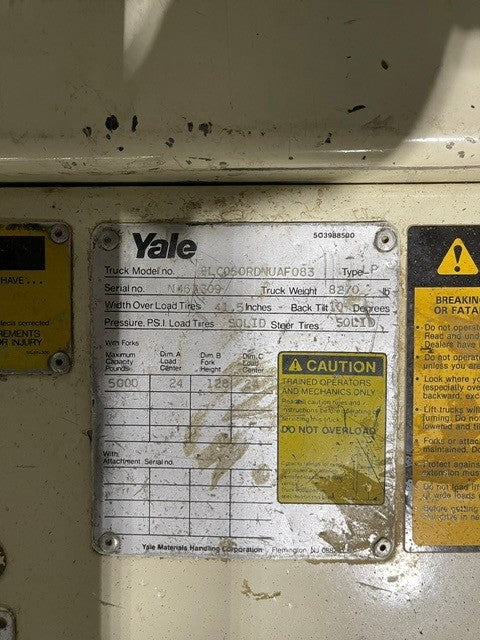 Used Yale Forklift - 5,000 lb.
