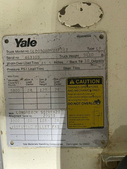 Used Yale Forklift - 5,000 lb.