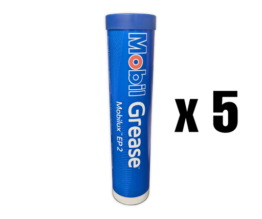 Mobil Mobilux EP 2 Grease in 14-Ounce Tubes, 00F0909570E - Pack of 5