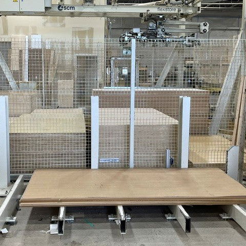 Used 2018 Morbidelli M600 3-Axis 5x12 Flat Table CNC Router with Flexstore Storage Retrieval