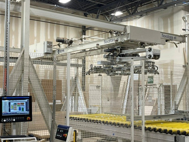 Used 2018 Morbidelli M600 5-Axis 5x12 Flat Table CNC Router with Flexstore Storage Retrieval