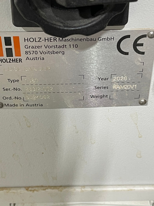 Used 2020 Holz-Her Lumina 1380 - Glu Jet Edition with Return Conveyor