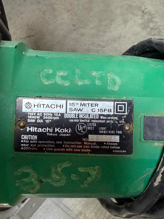 Used Hitachi C15FB 15" Miter Saw