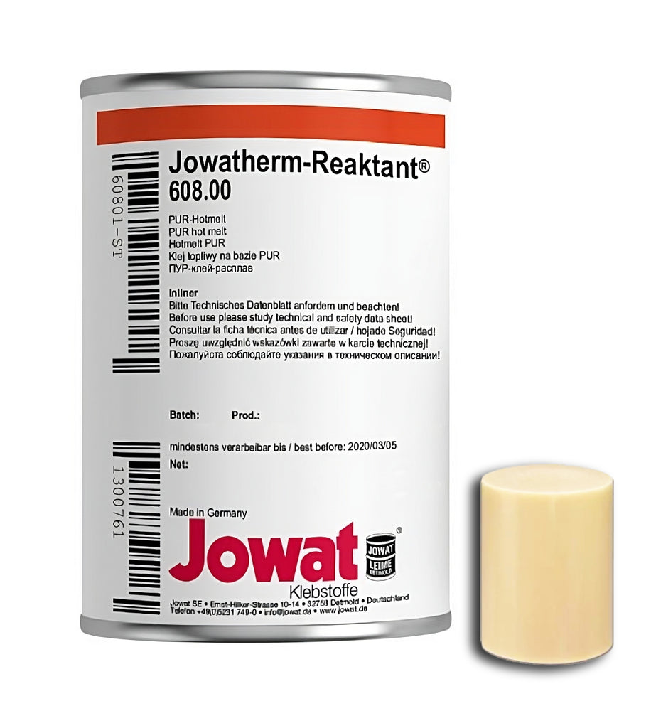 Jowat Cartridge PUR Glue 608.00, Natural - 24 Cans/Case