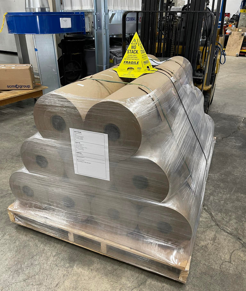 63” Wide x 2500’ Length, #30 Weight Kraft Paper Rolls – Pallet of 9 Rolls, IWF SPECIAL PRICING
