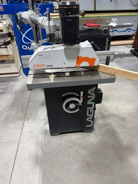 Used Laguna MSHAP4SPD-3-0130 Shaper with Steff 2048 Feeder