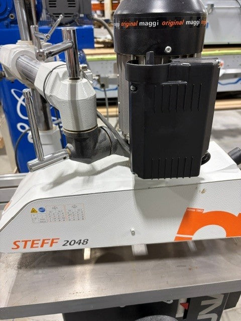Used Laguna MSHAP4SPD-3-0130 Shaper with Steff 2048 Feeder