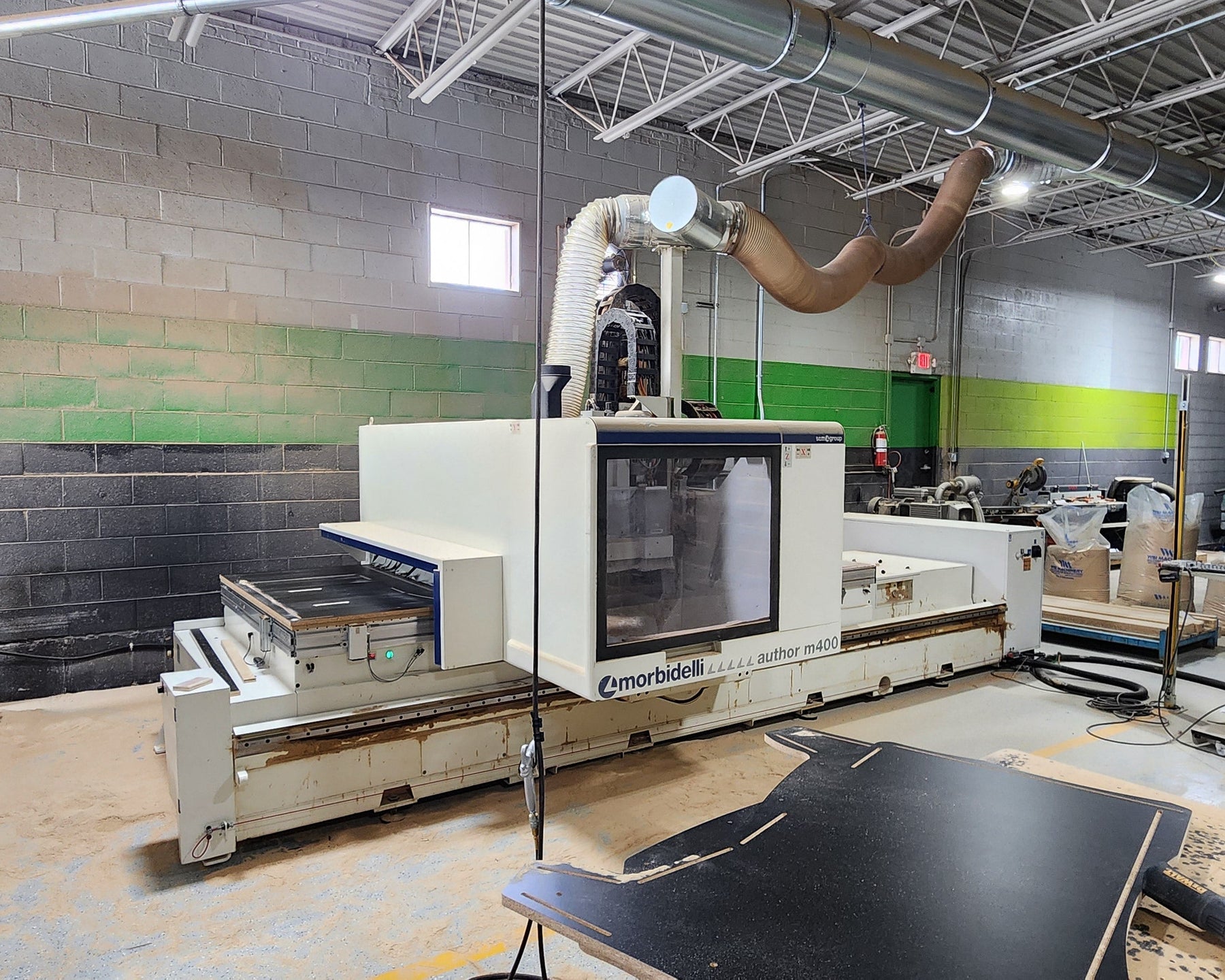 Used 2014 Morbidelli M400 4-Axis 5x12 Flat Table CNC Router