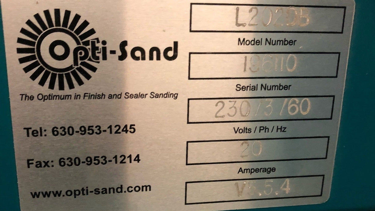 Used Opti-Sand L202 Brush Sander