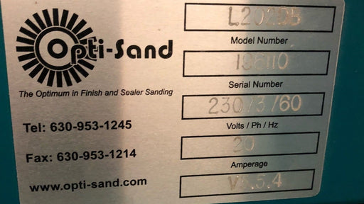 Used Opti-Sand L202 Brush Sander