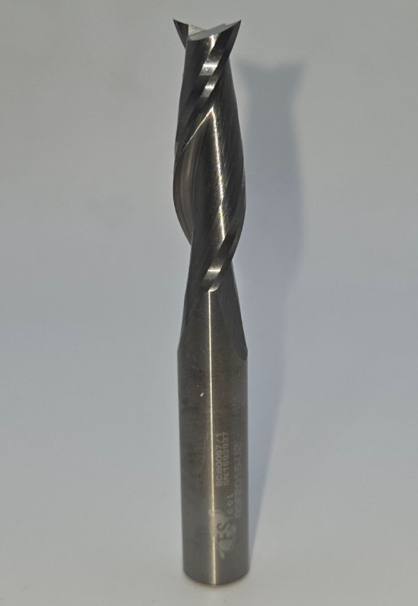 0.375" Dia, 1.25" LOC, 0.375" Shank Dia, 3" OAL, Two Flute, Standard Helix Up Cut Router Bit, #RSF2015-U2
