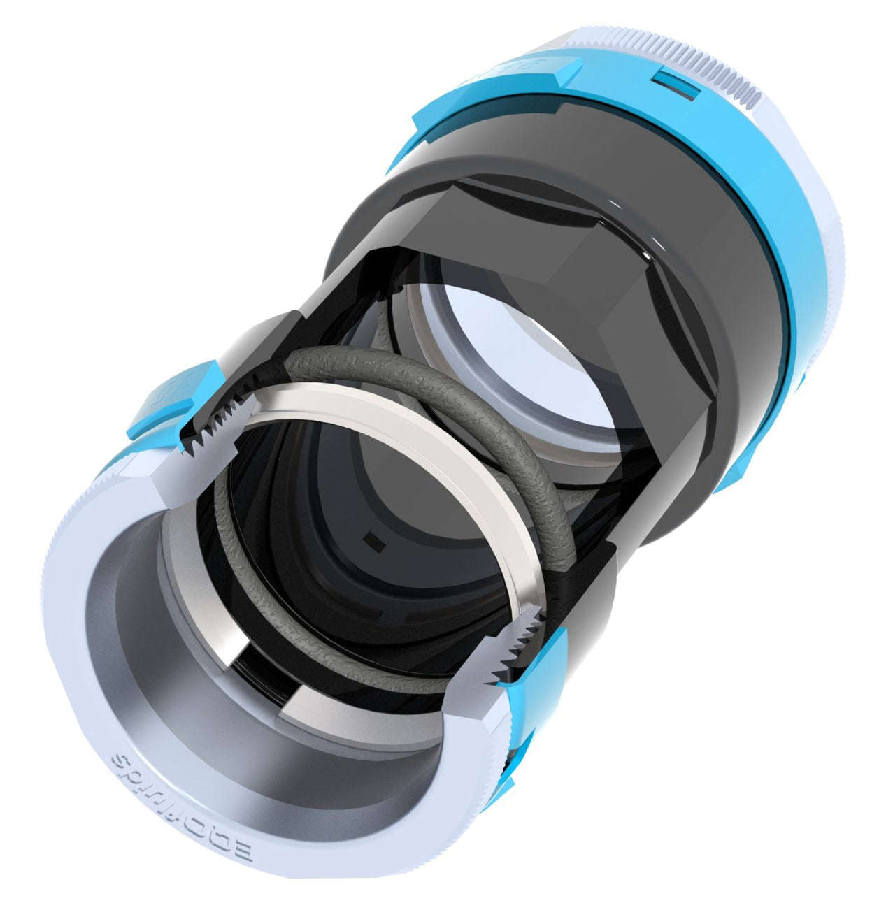 Unipipe - Compressed Air Distribution System with Blue Aluminum Piping ...