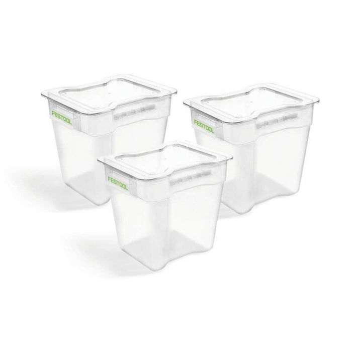 Festool 204295 CT Cyclone Pre-Separator Collection Container Bin, 3-Pack