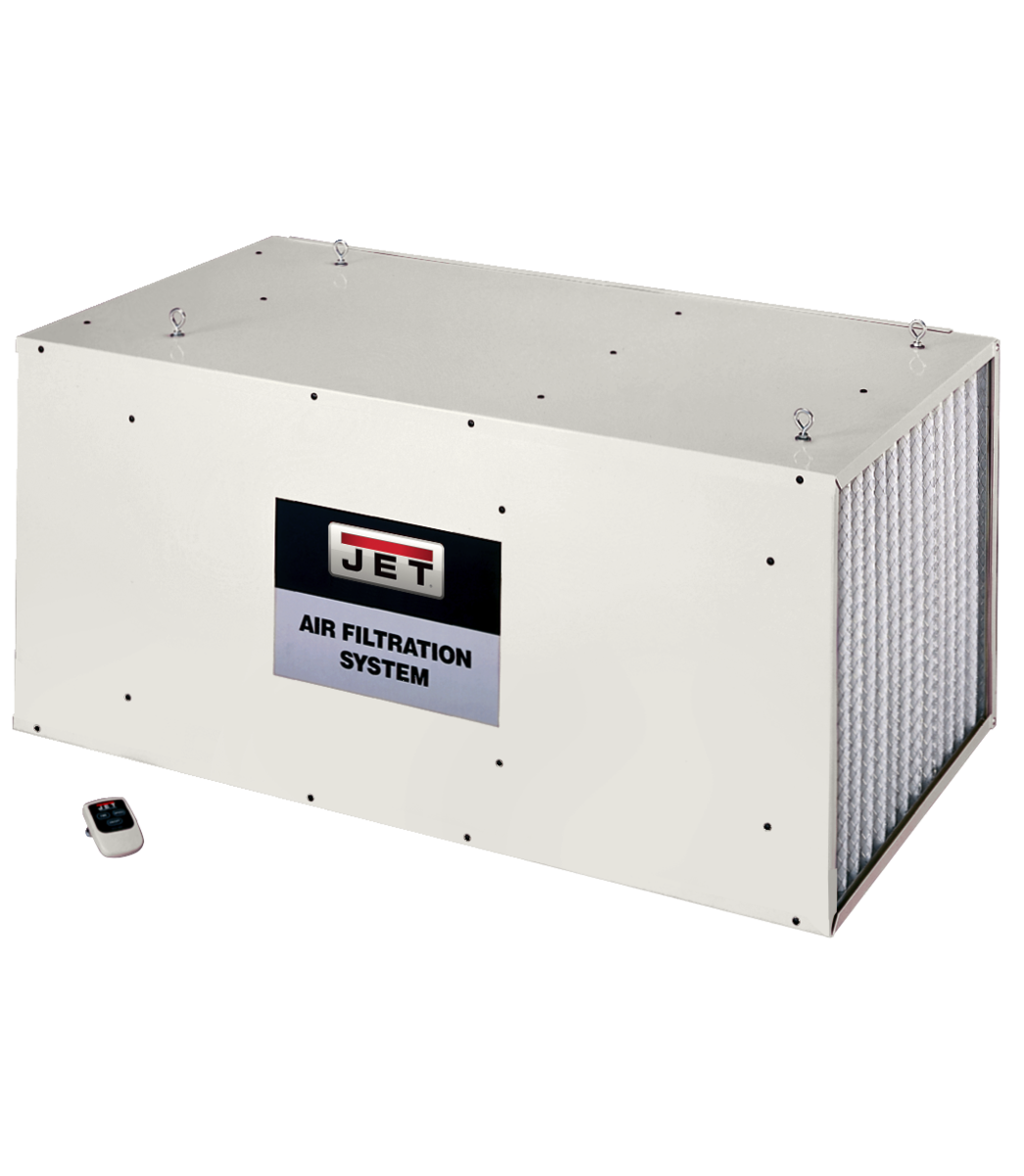 JET® Air Filtration System for Wood Shops 1700CFM 3Speed with