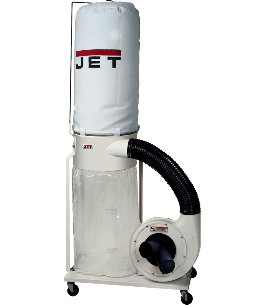 JET | DC-1100VX-5M Dust Collector, 1.5HP 1PH 115/230V, 5-Micron Bag Filter Kit