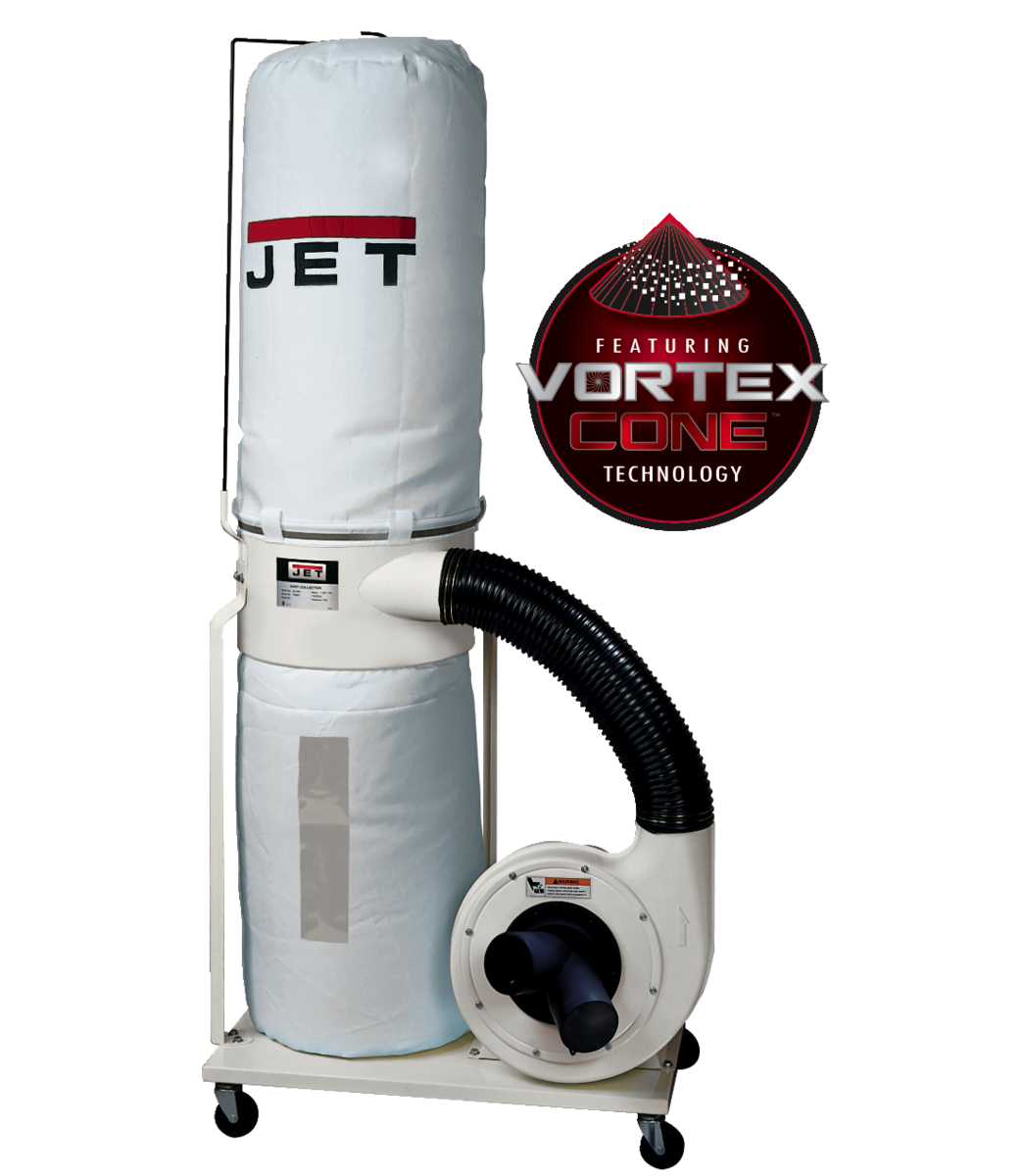 JET® Vortex Cone™ Portable Dust Collector - 30 Micron Bag Filter - 2HP ...