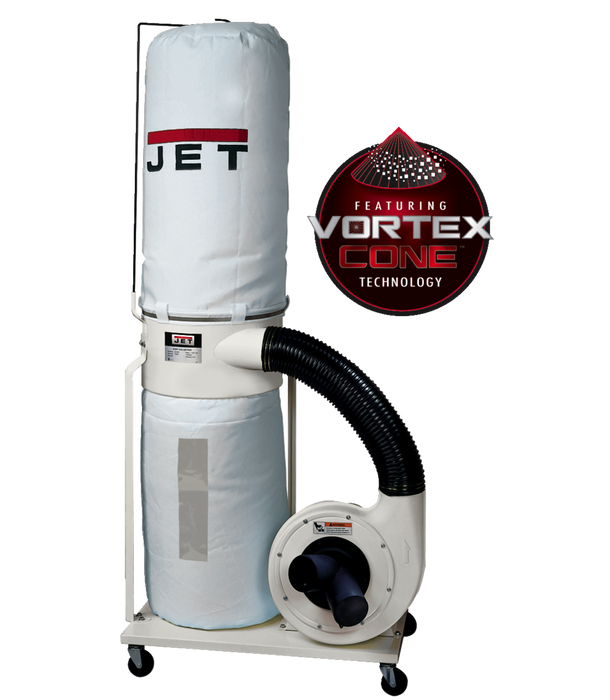 JET | DC-1200VX-BK3 Dust Collector, 2HP 3PH 230/460V, 30-Micron Bag Filter Kit