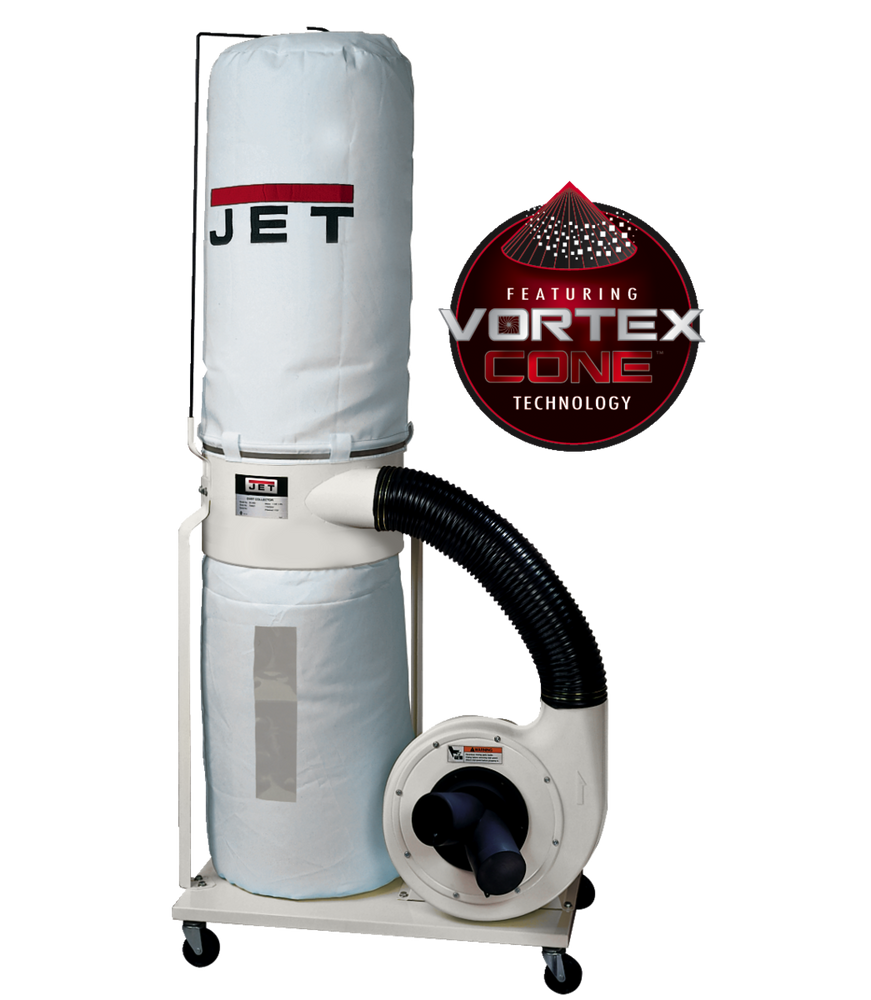 JET | DC-1200VX-BK3 Dust Collector, 2HP 3PH 230/460V, 30-Micron Bag Filter Kit