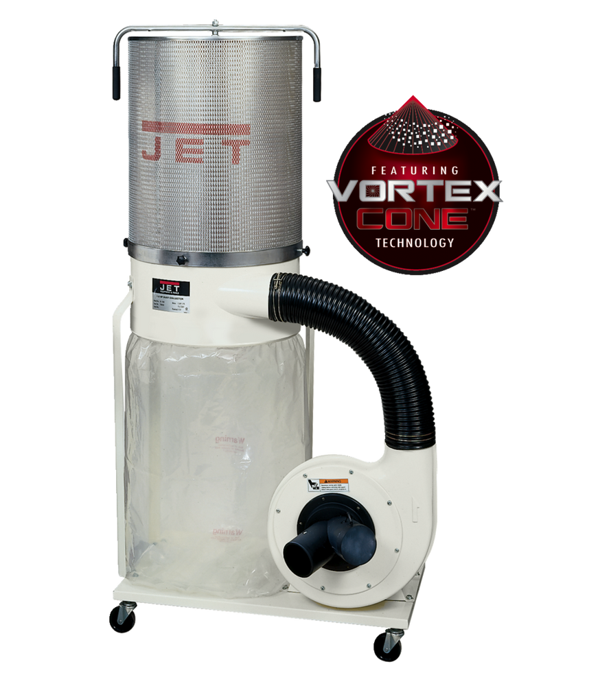 JET | DC-1200VX-CK3 Dust Collector, 2HP 3PH 230/460V, 2-Micron Canister Kit