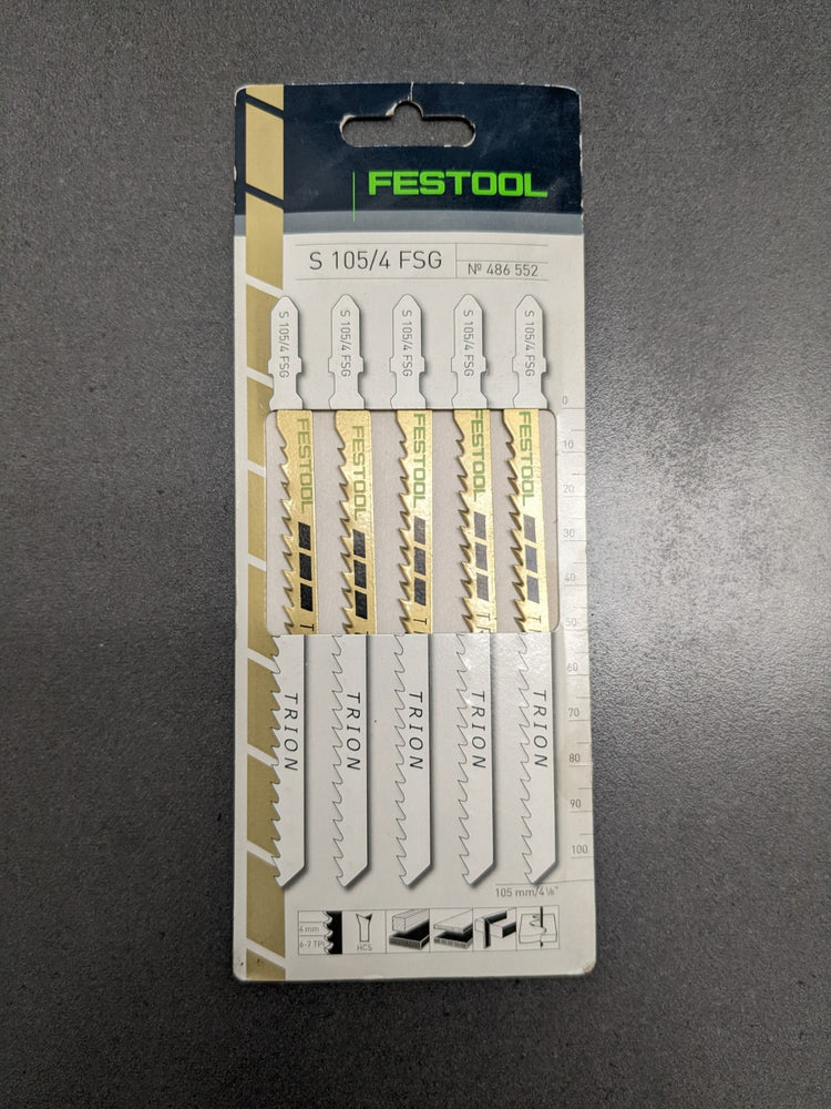 Festool S 105/4 FSG Jigsaw Blades, 5-Pack, 486552