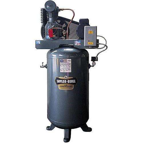 Saylor Beall 5 HP Vertical Mounted Electric Air Compressor Includes Starter 230V, 3 Phase  (INCLUDES FREIGHT)