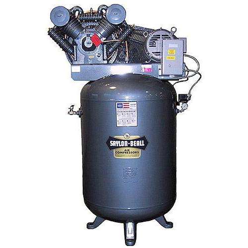 Saylor Beall 10 HP Vertical Mounted Electric Air Compressor Includes Starter 230V, 3 Phase (INCLUDES FREIGHT)