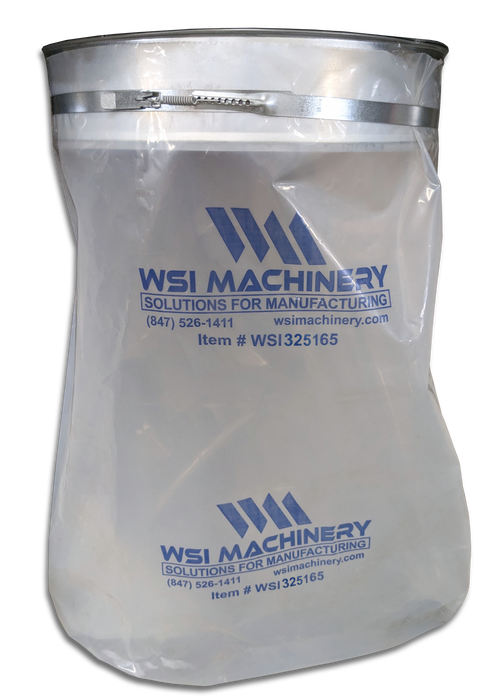 WSI Nederman Plastic Dust Collection Bags - Qty 50 Per Box